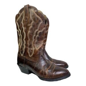 Ariat Heritage Western Cowboy Boot Women size 6.5 Brown Leather